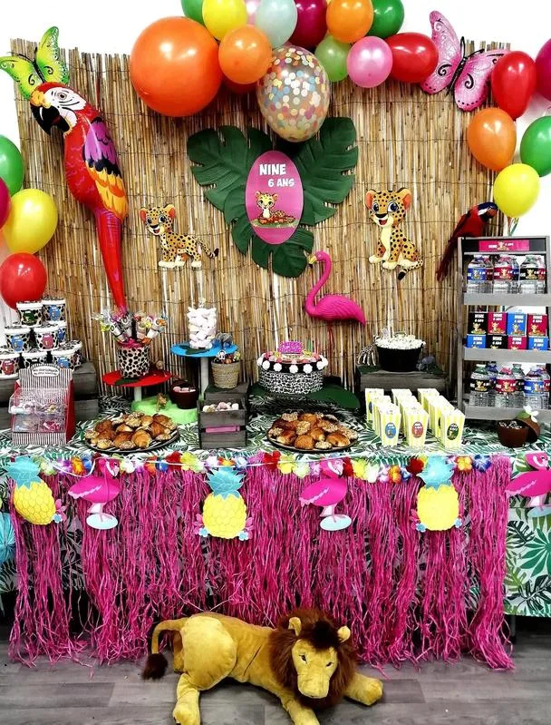 Décoration anniversaire thème Jungle